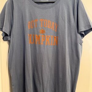 Maurices Not Today Pumpkin Tee - Blue and Orange
